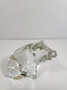 Vintage Princess House Pets Crystal Pig Figurine, 24%‎ Lead Crystal